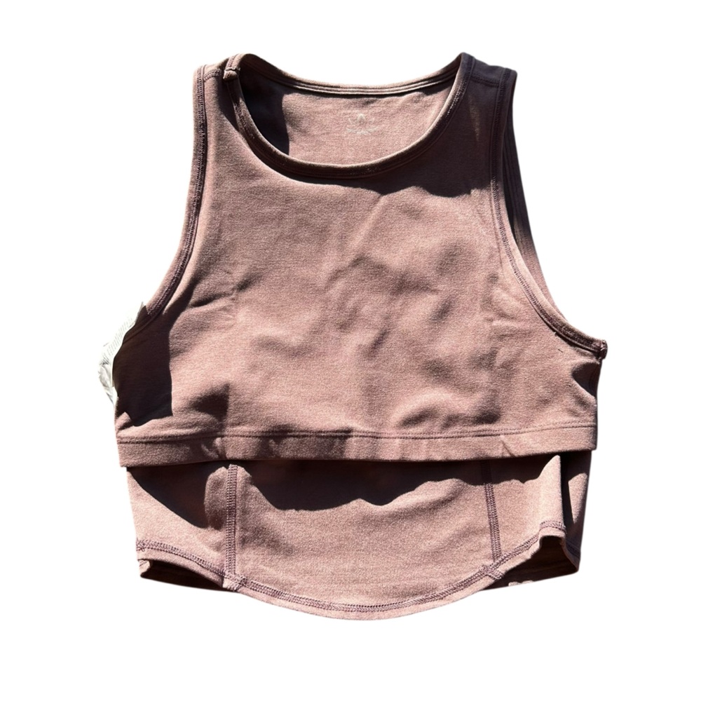 Beyond Yoga Crop Top in Truffle Brown NWT - Picture 3 of 9